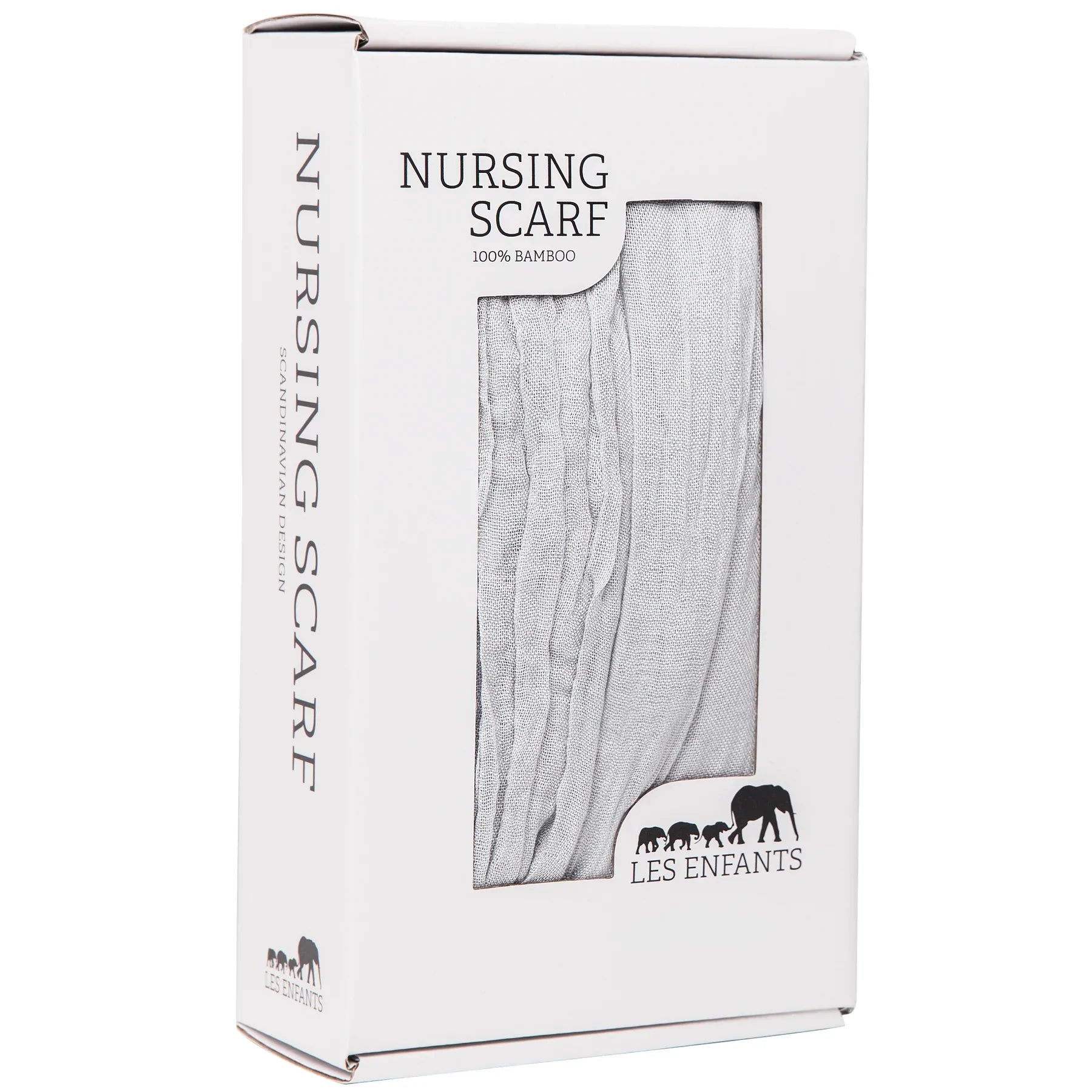 Borstvoedingssjaal / poncho, gemaakt van 100% bamboe, die het mogelijk maakt om op een discrete en bescheiden wijze borstvoeding te geven. Gemaakt van adement en licht bamboeweefsel.