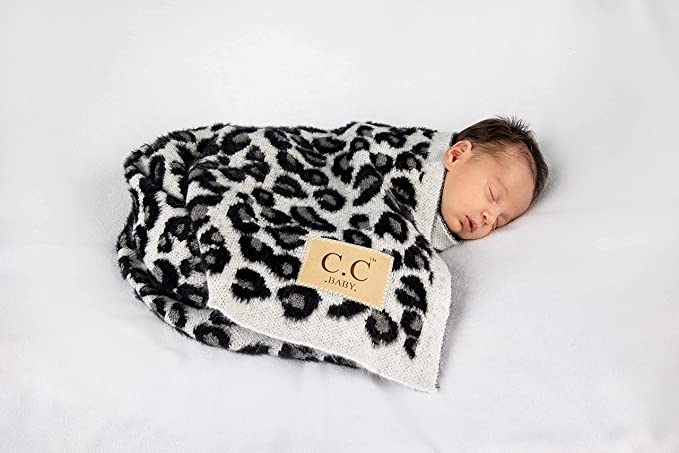 Babydeken met luipaardmotief