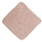 Badcape met kap van Mushie, in de kleur roze, gemaakt van 100% biologisch katoen