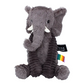Zachte grijze olifant knuffel van Les Dégllingos, gemaakt van katoen & polyester.