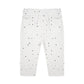 Een legging met dots print van Little Indians in de kleur wit, gemaakt van 100% biologisch katoen.