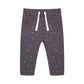 Een legging met dots print van Little Indians in de kleur grijs, gemaakt van 100% biologisch katoen.